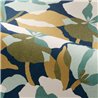 Casamance|Papier peint fleurs bleu et vert superposées|Papier Peint