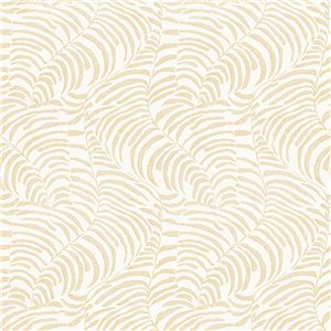 Papeldecor|Large banana leaf wallpaper in gray terracotta with beige background|Wallpaper