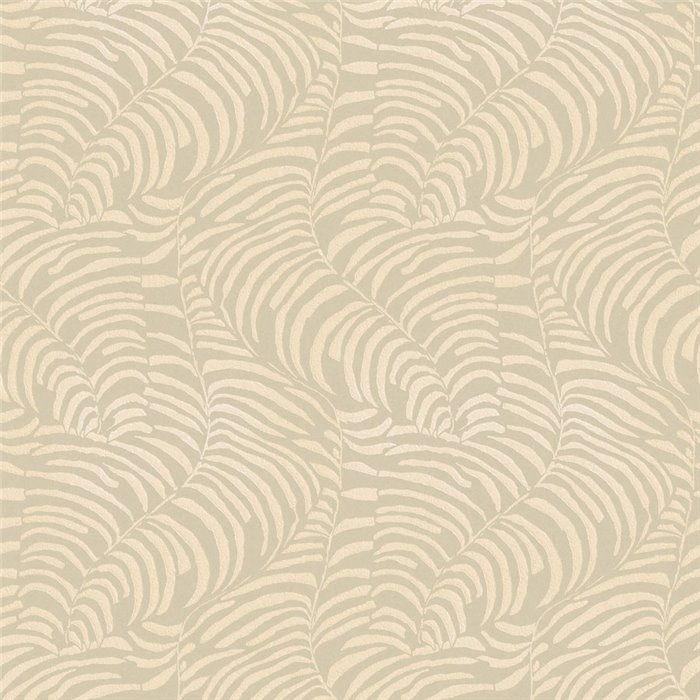 Casamance|Papel pintado moderno helechos blanco y verde diseño exclusivo|Papel Pintado