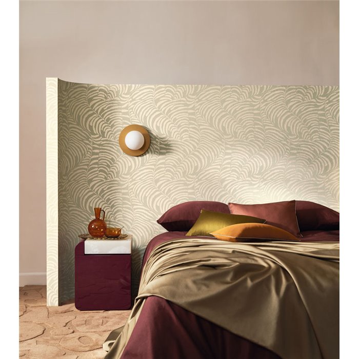 Casamance|Wallpaper modern ferns white and green exclusive design|Wallpaper