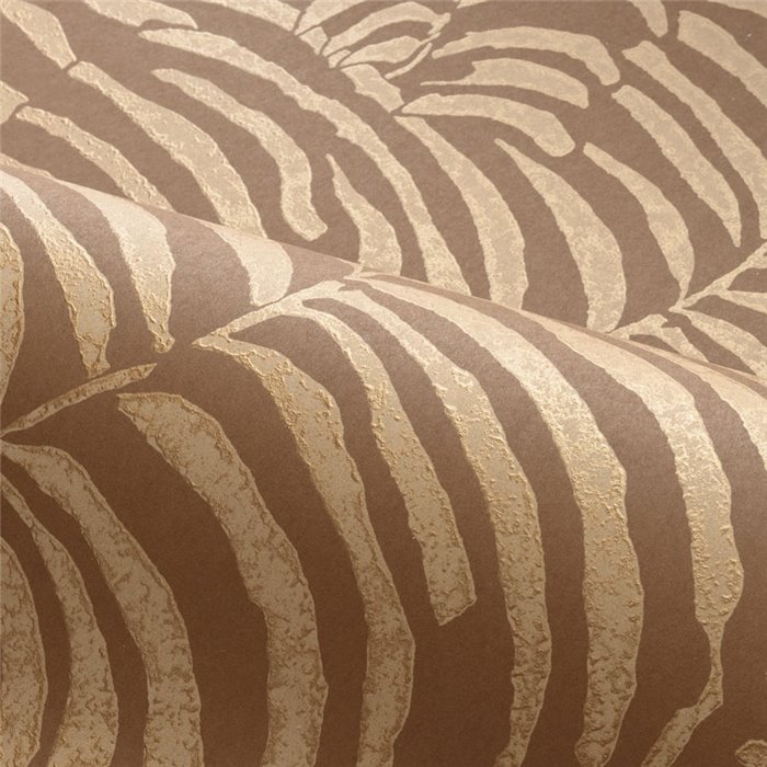Casamance|Papier peint de luxe fougères brun et beige design élégant|Papier Peint