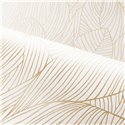 Casamance|Wallpaper floral luxury white and gold metallic details|Wallpaper