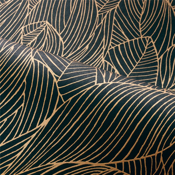 Casamance|Wallpaper modern black and gold exclusive finish|Wallpaper