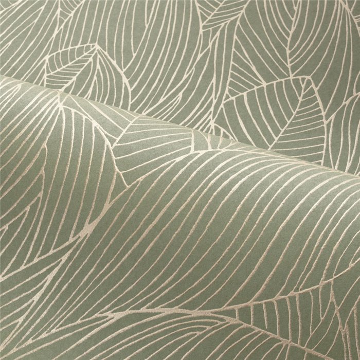 Casamance|Papier peint floral luxe vert clair design contemporain|Papier Peint