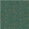 Casamance|Wallpaper floral green and gold high-end brilliant effect|Wallpaper