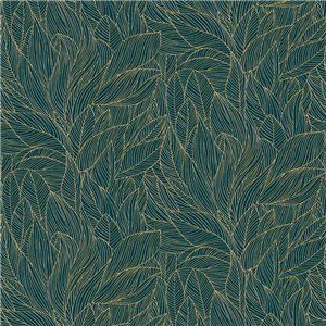 Casamance|Wallpaper floral luxury white and gold metallic details|Wallpaper