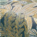 Casamance|Papier peint fleurs de jardin tons bleus et verts|Papier Peint