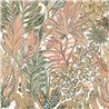 Casamance|Papier peint fleurs de jardin rose et vert|Papier Peint
