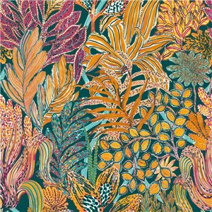 As Creation|Papier Peint planches de bois avec motifs floraux|Papier Peint