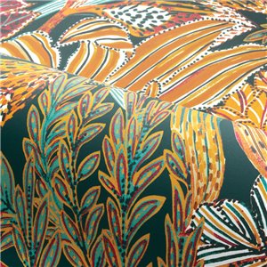 As Creation|Papier Peint planches de bois avec motifs floraux|Papier Peint 2