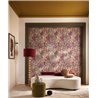 Casamance|Papier peint fleurs de jardin pourpre et violet|Papier Peint