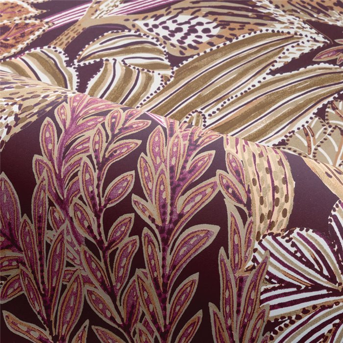 Casamance|Wallpaper garden flowers purple and violet|Wallpaper