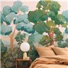 Caselio|Papier peint panoramique paysage forestier figuratif beige vert Caselio|Panoramiques