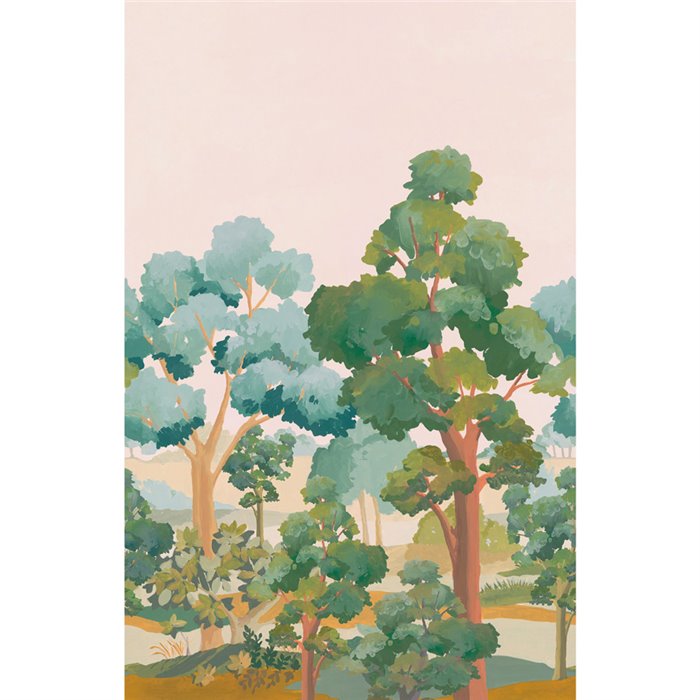 Caselio|Papier peint panoramique paysage forestier figuratif beige vert Caselio|Panoramiques