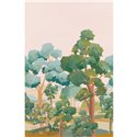 Caselio|Papier peint panoramique paysage forestier figuratif beige vert Caselio|Panoramiques