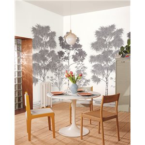 Casamance|Mural pared composición arte moderno con escultura abstracta beige|Murales de Pared 2