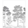 Caselio|Wall mural tree engravings black white Caselio|Wallmurals