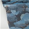 Caselio|Pictorial wallpaper with blue forest|Floral