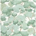 Caselio|Papier peint forêt picturale vert d’eau|Floral