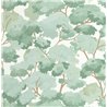 Caselio|Papier peint forêt picturale vert d’eau|Floral