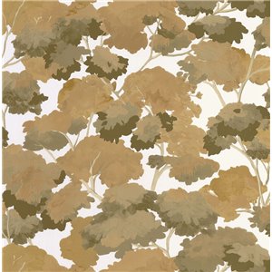 Caselio|Emerald green watercolor forest wallpaper|Floral