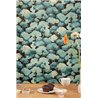 Caselio|Emerald green watercolor forest wallpaper|Floral