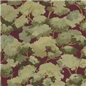 Caselio|Watercolor forest wallpaper with burgundy trees|Wallpaper