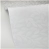 Caselio|Papier peint romantique motif feuilles blanches|Papier Peint
