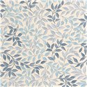 Caselio|Blaue Blättermuster-Tapete, skandinavischer Stil|Blumen