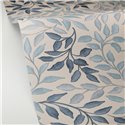 Caselio|Papel pintado estampado de hojas azul, estilo escandinavo|Floral