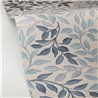 Caselio|Papel pintado estampado de hojas azul, estilo escandinavo|Floral