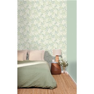 Papeldecor|Tapete im englischen Stil, bunte Blumen und Vögel|Tapeten 2