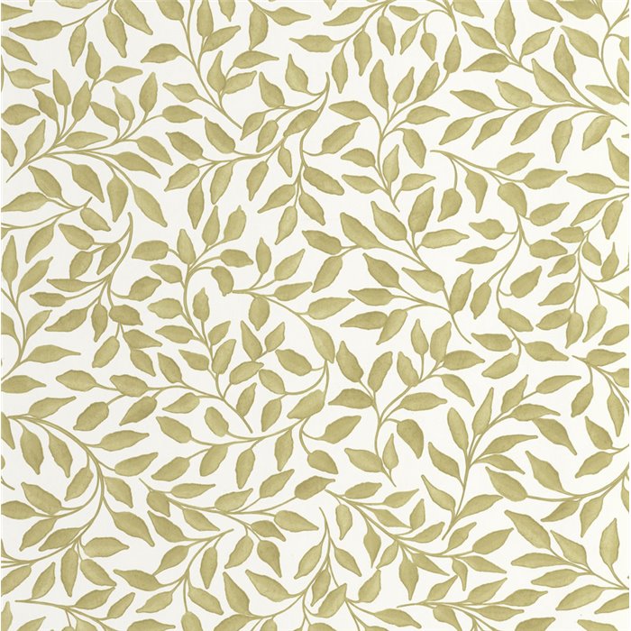 Papel pintado floral para salón, estampado de hojas verde - Caselio Balade 106117107