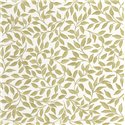 Papel pintado floral para salón, estampado de hojas verde - Caselio Balade 106117107