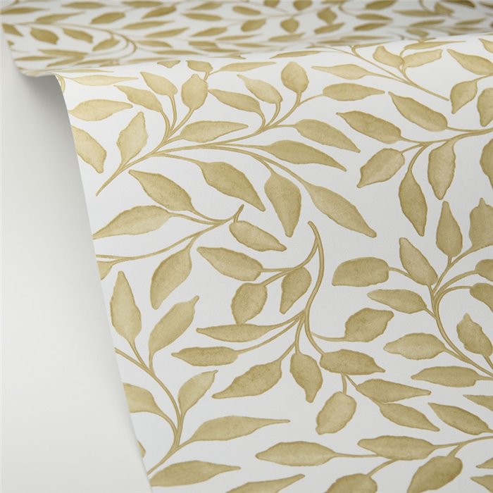 Caselio|Papier peint floral pour salon, motif feuilles vertes|Floral