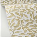 Papel pintado floral para salón, estampado de hojas verde - Caselio Balade 106117107