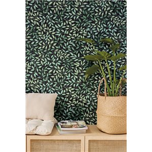 Grandeco|Herbstliche botanische Blätter cremeweiß Tapete|Skandinavisch 2