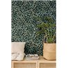 Caselio|Emerald green leaf pattern wallpaper|Wallpaper