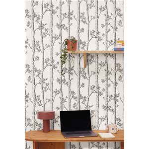 Rasch|Wallpaper wide stripes brown warm and natural|Wallpaper 2