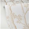 Caselio|Beige tree engraving wallpaper, minimalist style|Wallpaper
