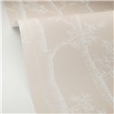 Caselio|Minimalistische beige Tapete mit Herbstbäumen|Blumen
