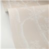 Caselio|Minimalistische beige Tapete mit Herbstbäumen|Blumen