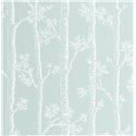 Caselio|Tapete mit Herbstbäumen, minimalistischer Gravur-Stil|Blumen