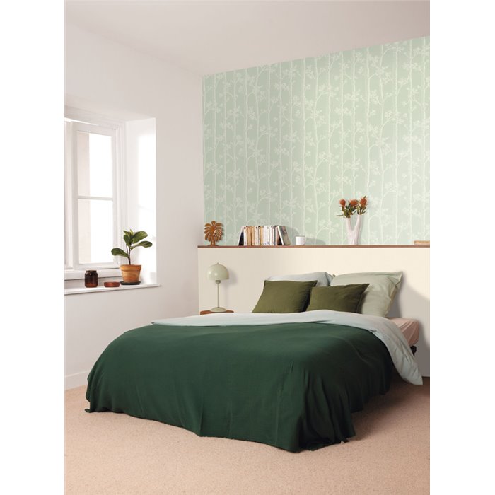 Caselio|Wallpaper with aqua green autumn trees|Wallpaper