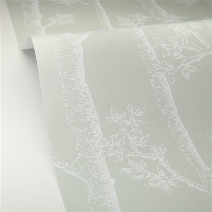 Caselio|Papier peint arbres d’automne vert d’eau|Papier Peint