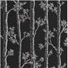 Caselio|Papier peint élégant avec gravures d’arbres d’automne|Floral