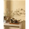 Caselio|Zeitlose beige Raphia-Effekt Tapete|Raffiaimitation