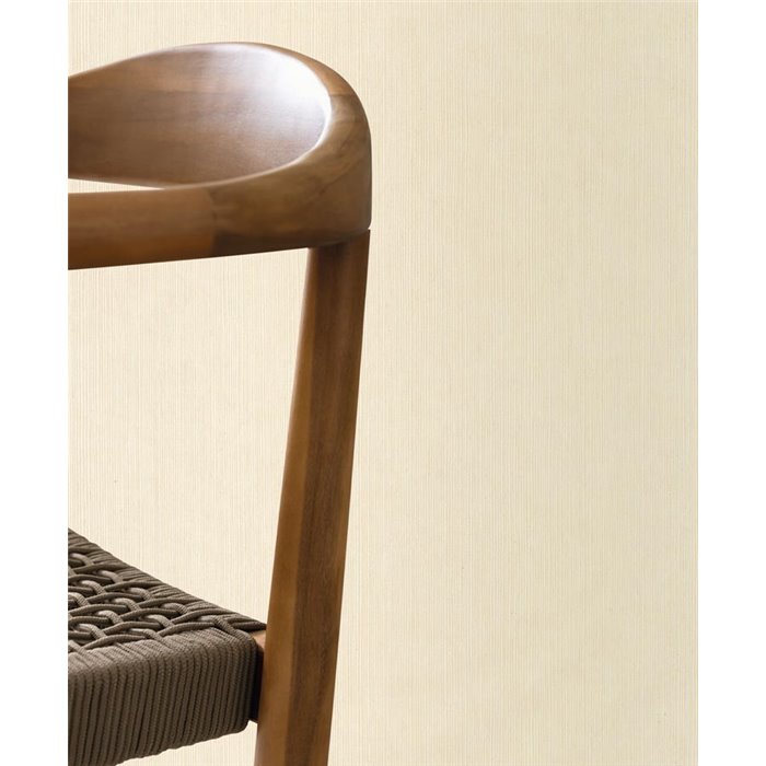 Caselio|Plain wallpaper with light beige natural fiber effect|Wallpaper