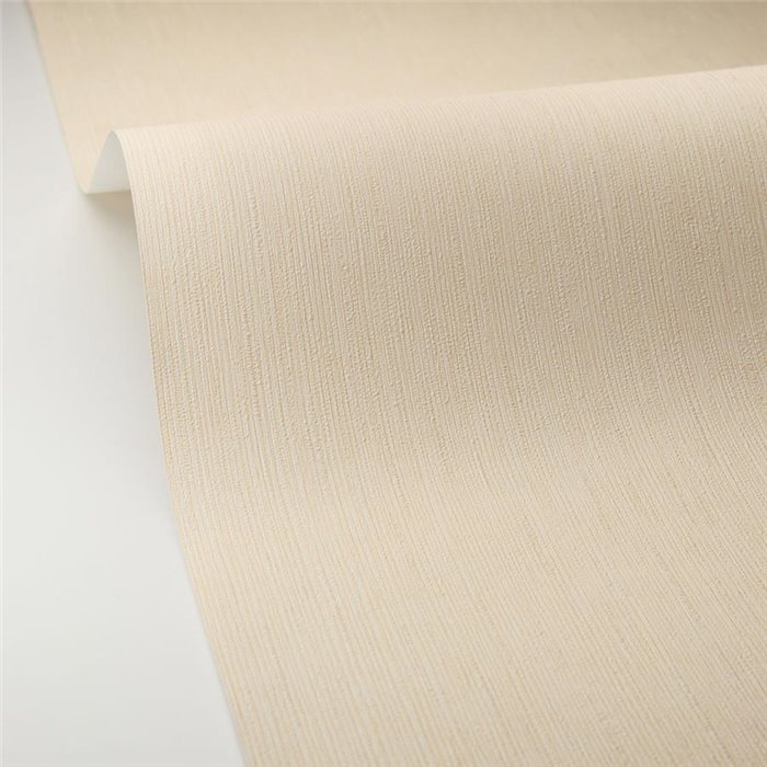 Caselio|Papier peint uni effet fibres naturelles beige clair|Papier Peint