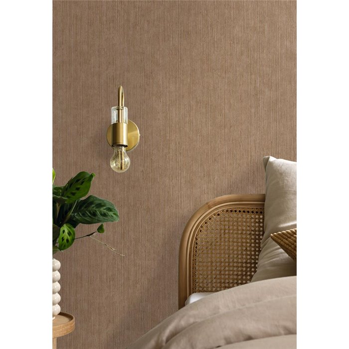 Caselio|Papier peint en fibres naturelles de sisal marron|Papier Peint